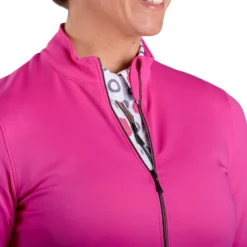 SwingDish Women's Kendal Full Zip Golf Jacket Pink -Golf Apparel Shop unnamed file 10007