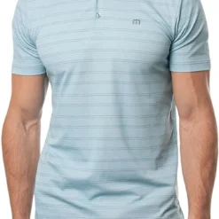 TravisMathew Men's Tahoe Golf Polo Heather Delphinium