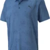 PUMA Cobra Men's Signature Required Golf Polo Shirt Federal Blue/navy Blazer