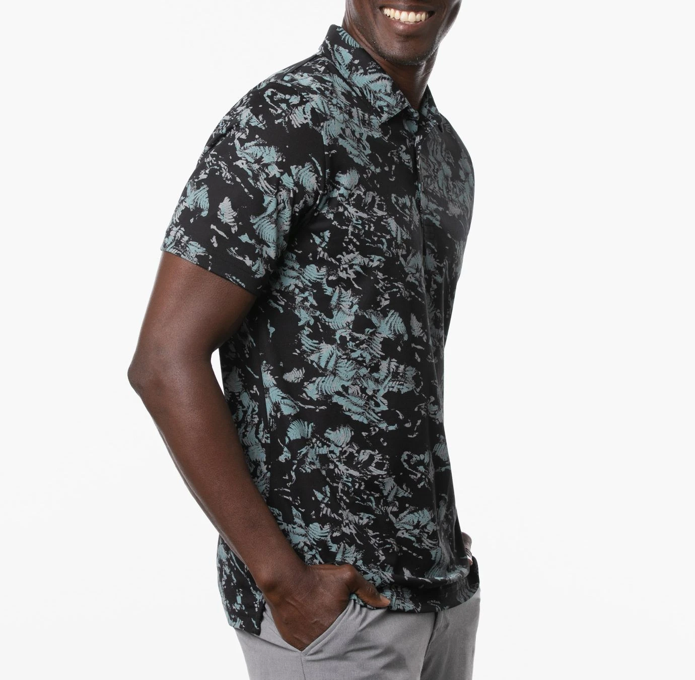 TravisMathew Men's Alley Oop Golf Polo Black 5 TravisMathew Men's Alley Oop Golf Polo Black - Image 3