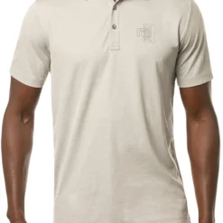 TravisMathew Men's Yeah Bay Bay Golf Polo Heather Light Grey
