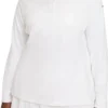 Nike Women's UV Victory Plus Size Golf &frac12; Zip White -Golf Apparel Shop unnamed file 10076