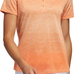 Adidas Women's Gradient Short Sleeve Golf Polo Amber Tint