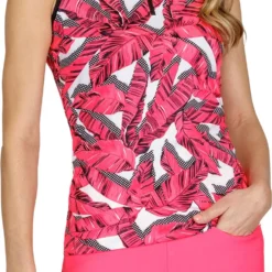 Tail Women's Leigh Sleeveless Golf Polo Sabal Sunset