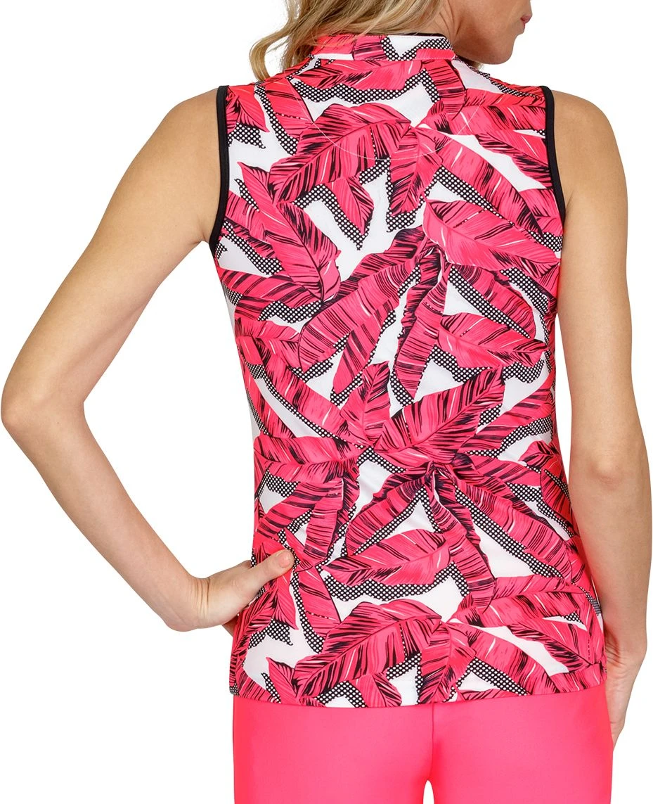 Tail Women's Leigh Sleeveless Golf Polo Sabal Sunset 4 Tail Women's Leigh Sleeveless Golf Polo Sabal Sunset - Image 2