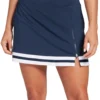 Slazenger Women's Front Zip Golf Skort Navy