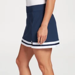 Slazenger Women's Front Zip Golf Skort Navy -Golf Apparel Shop unnamed file 10163