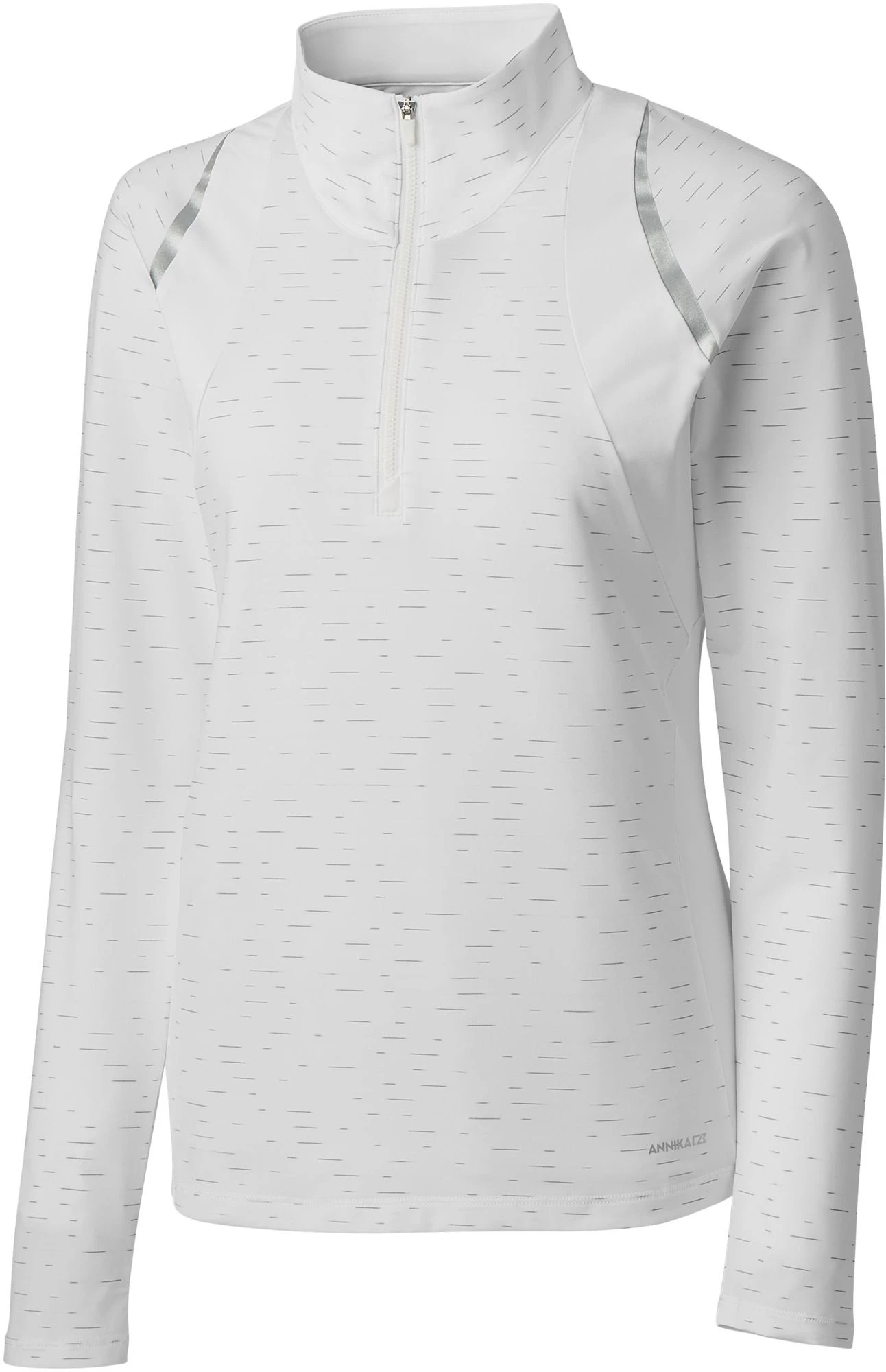 Cutter & Buck Women's Annika Elite Contour Mock Neck 1/4 Zip Golf Top White 3 Cutter & Buck Women's Annika Elite Contour Mock Neck 1/4 Zip Golf Top White