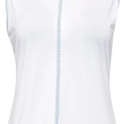 Sport Haley Women's Laurel Sleeveless Golf Polo White