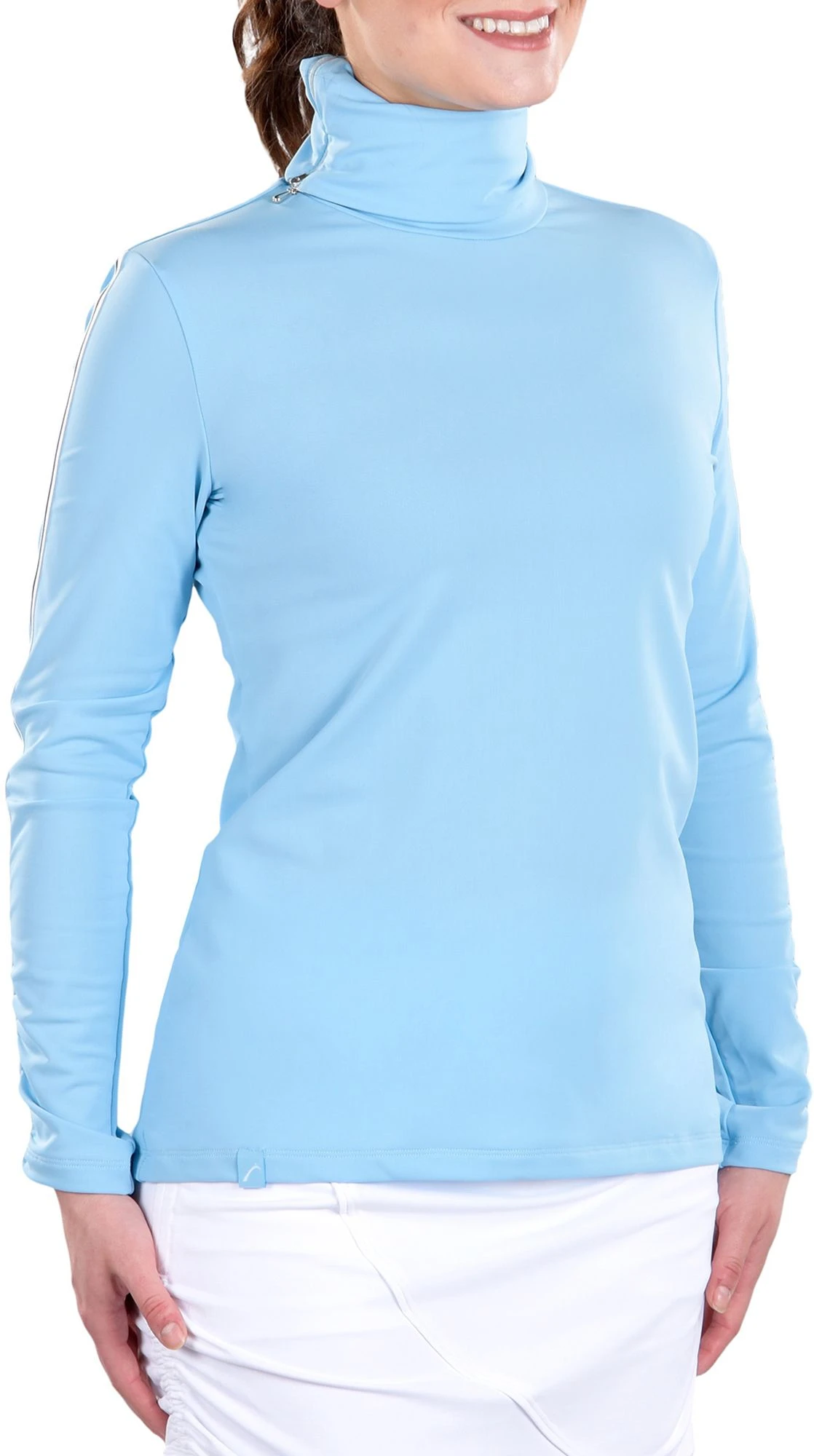 SwingDish Women's Ellie Long Sleeve Golf Top Blue 4 SwingDish Women's Ellie Long Sleeve Golf Top Blue - Image 2