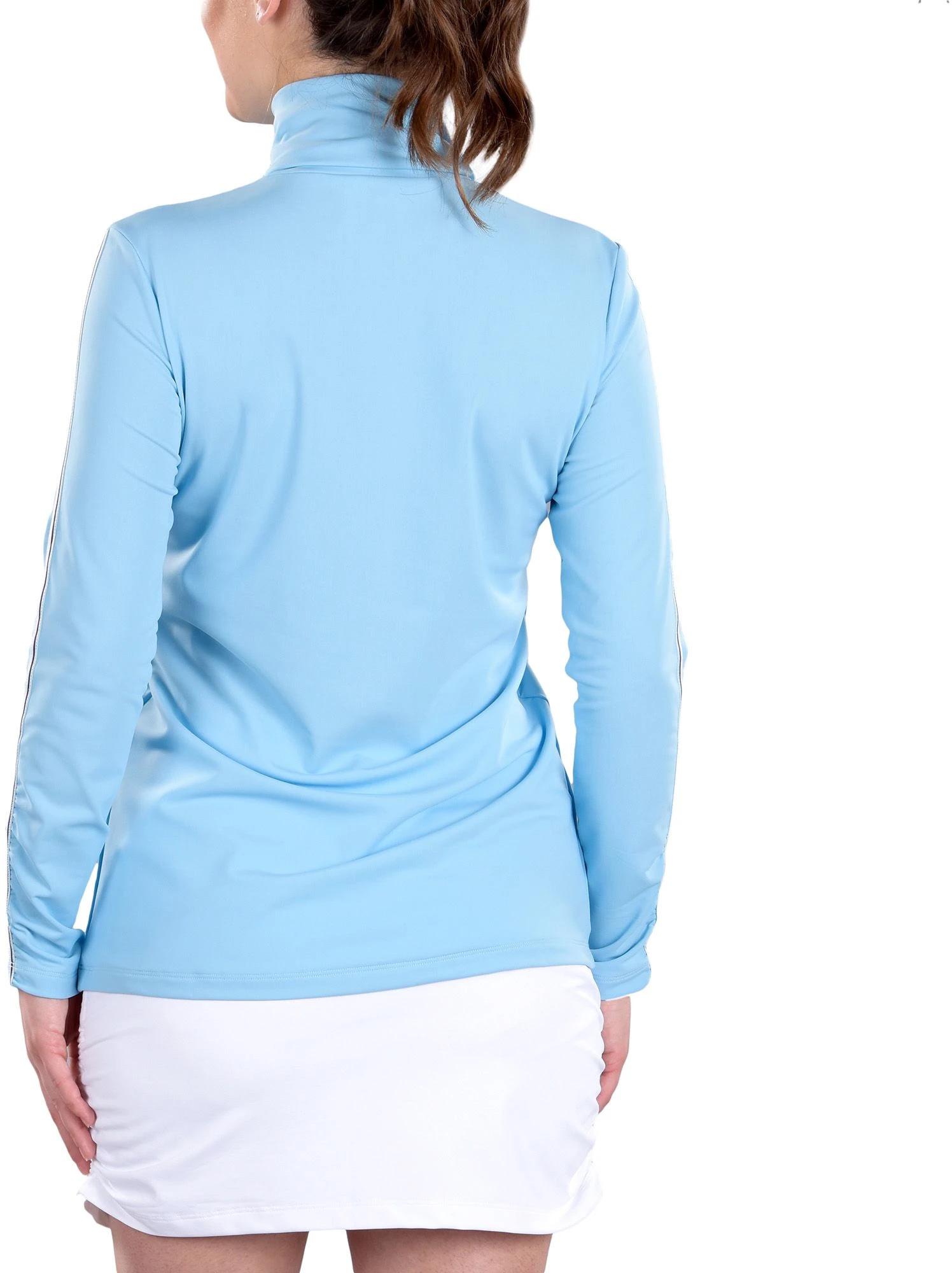SwingDish Women's Ellie Long Sleeve Golf Top Blue 5 SwingDish Women's Ellie Long Sleeve Golf Top Blue - Image 3