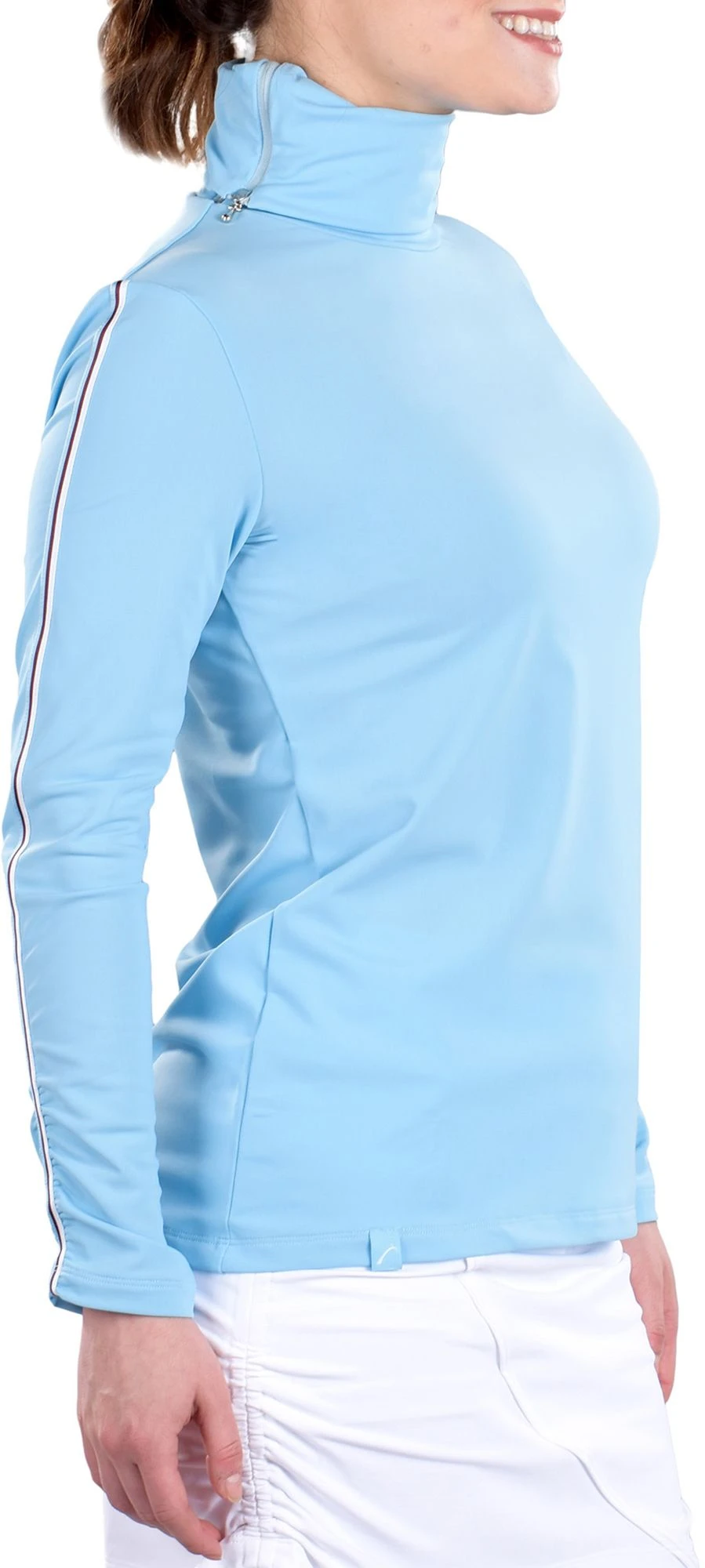 SwingDish Women's Ellie Long Sleeve Golf Top Blue 7 SwingDish Women's Ellie Long Sleeve Golf Top Blue - Image 5