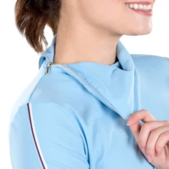 SwingDish Women's Ellie Long Sleeve Golf Top Blue 16 SwingDish Women's Ellie Long Sleeve Golf Top Blue -Golf Apparel Shop unnamed file 10236