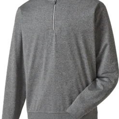 FootJoy Men's Half-Zip Golf Pullover Charcoal Heather