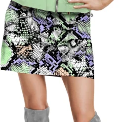 Jamie Sadock Women's Snake Print 17.5'' Golf Skort Mint Julep