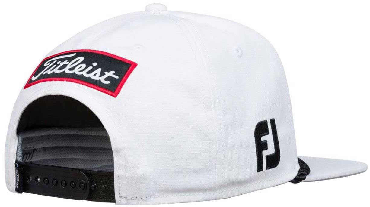 Titleist Men's 2020 Tour Rope Flat Brim Golf Hat White/black 4 Titleist Men's 2020 Tour Rope Flat Brim Golf Hat White/black - Image 2