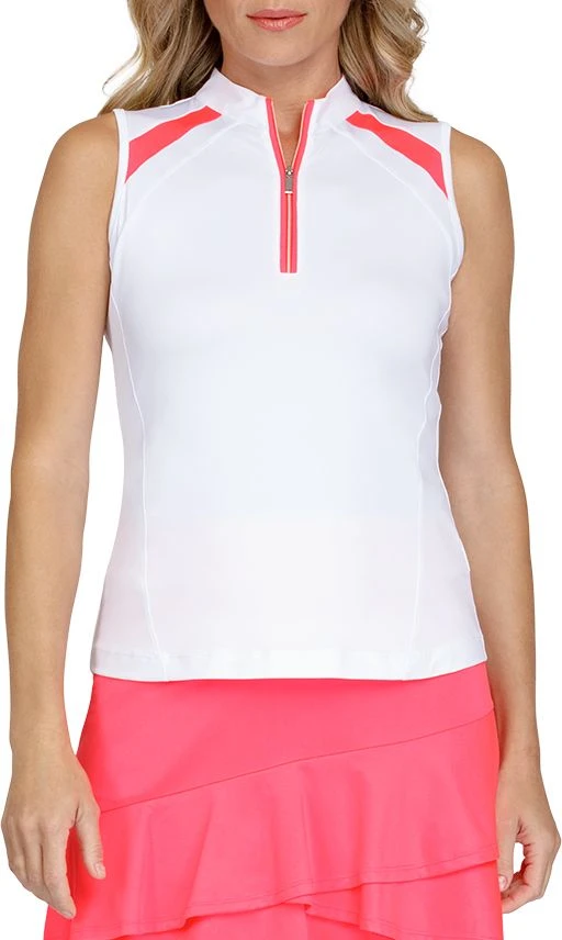Tail Women's Delaine Sleeveless Golf Polo Chalk 3 Tail Women's Delaine Sleeveless Golf Polo Chalk