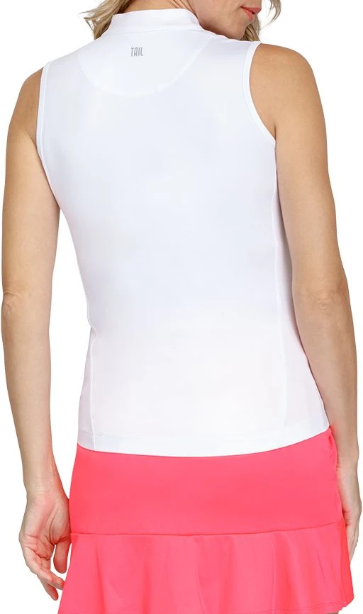Tail Women's Delaine Sleeveless Golf Polo Chalk 5 Tail Women's Delaine Sleeveless Golf Polo Chalk - Image 3