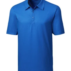Cutter & Buck Men's Pike Mini Print Golf Polo Liberty Navy