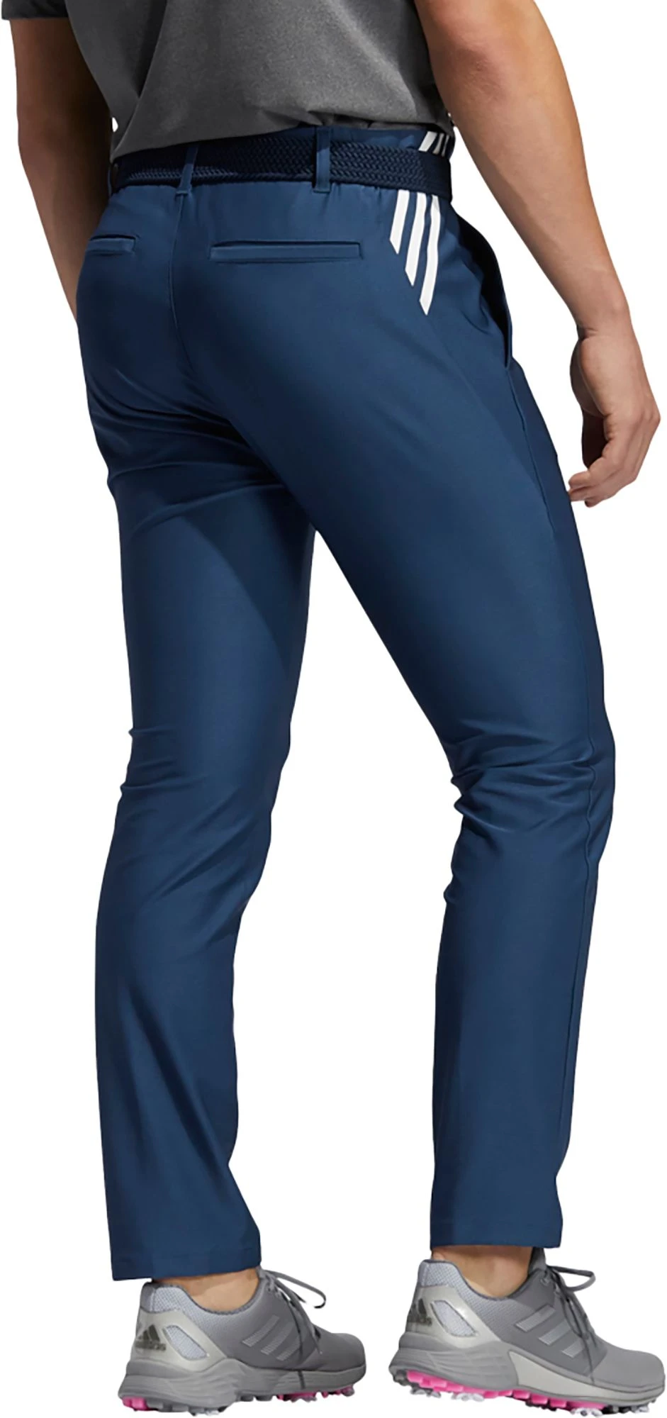 Adidas Men's Ultimate365 3-Stripes Tapered Golf Pants Grey Three 4 Adidas Men's Ultimate365 3-Stripes Tapered Golf Pants Grey Three - Image 2