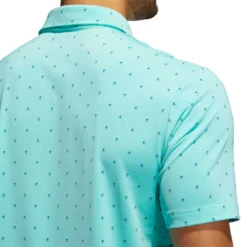 Adidas Men's Ultimate Print Polo Shirt Acid Mint/wild Teal -Golf Apparel Shop unnamed file 10318
