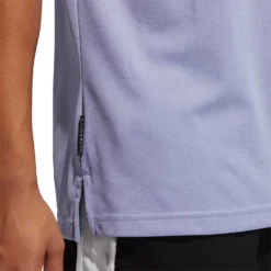 Adidas Men's Primeblue Pique Polo Shirt White/semi Night Flash -Golf Apparel Shop unnamed file 10328