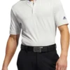Adidas Men's Primeknit Golf Polo Shirt White/grey One