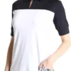 Sport Haley Women's Becca Golf Polo Black/white -Golf Apparel Shop unnamed file 10337