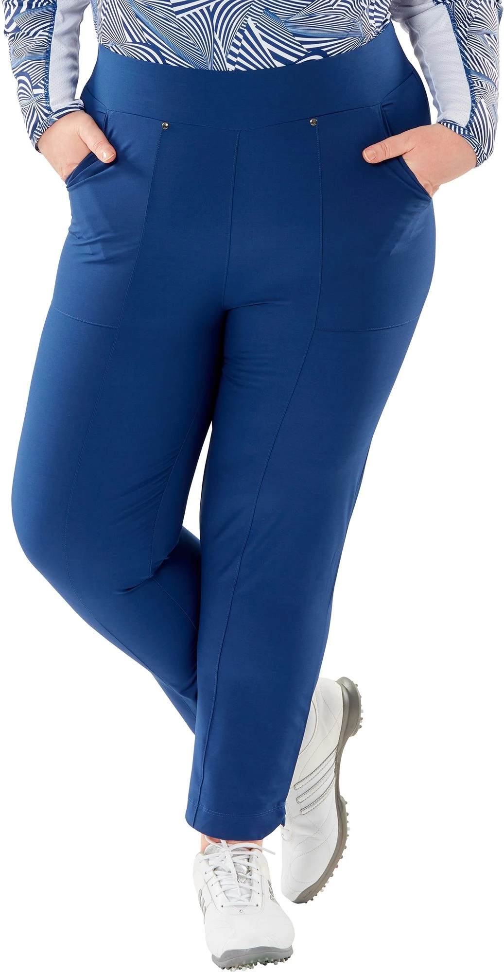Nancy Lopez Golf Nancy Lopez Women's Ace Golf Capris Silver 5 Nancy Lopez Golf Nancy Lopez Women's Ace Golf Capris Silver - Image 3