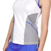 Sofibella Women's Dreamscape Sleeveless Polo White