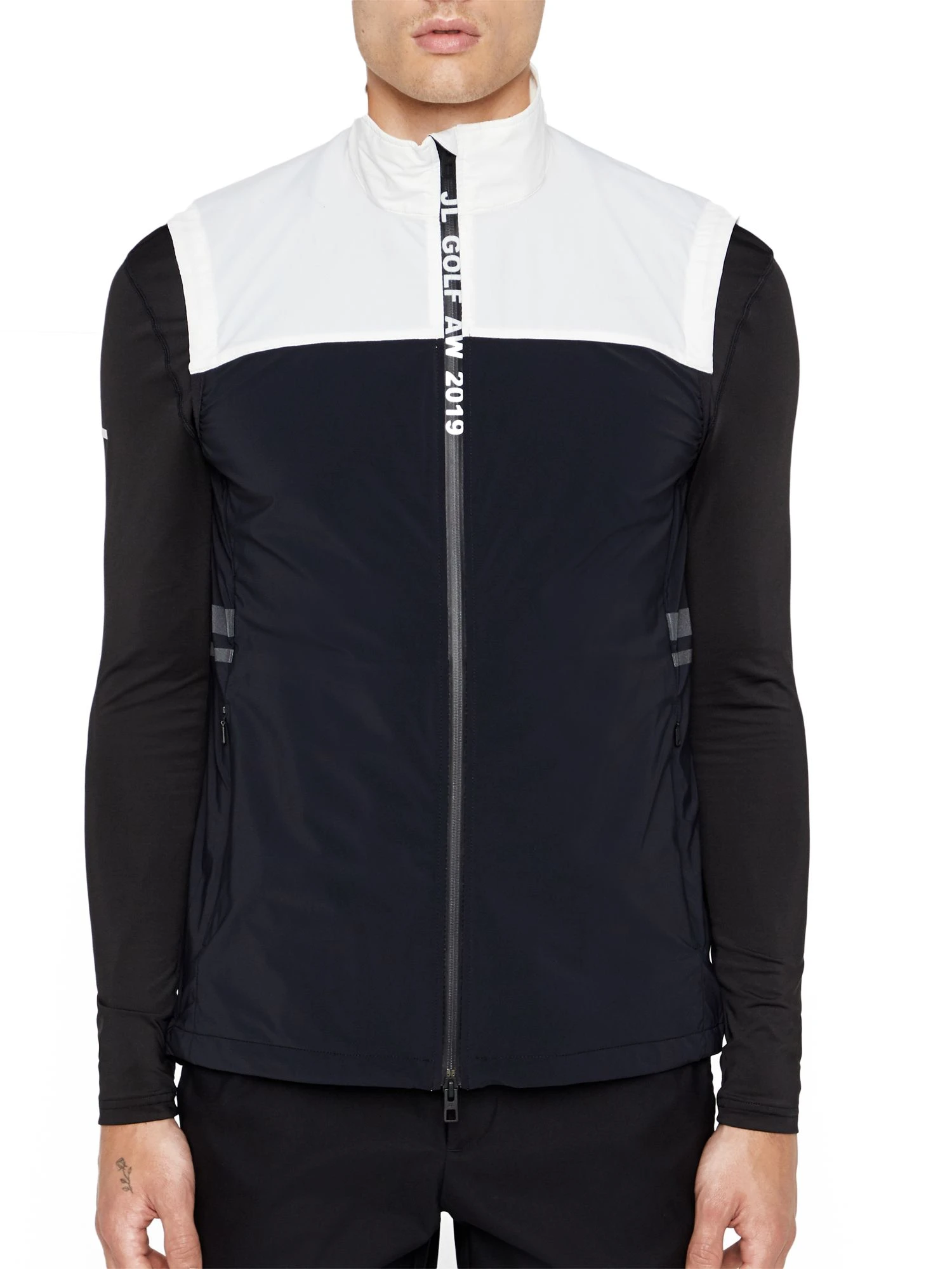 J.Lindeberg Men's Archer Softshell Golf Vest Black 3 J.Lindeberg Men's Archer Softshell Golf Vest Black