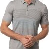 TravisMathew Men's Quiet Nights Golf Polo Heather Medium Grey