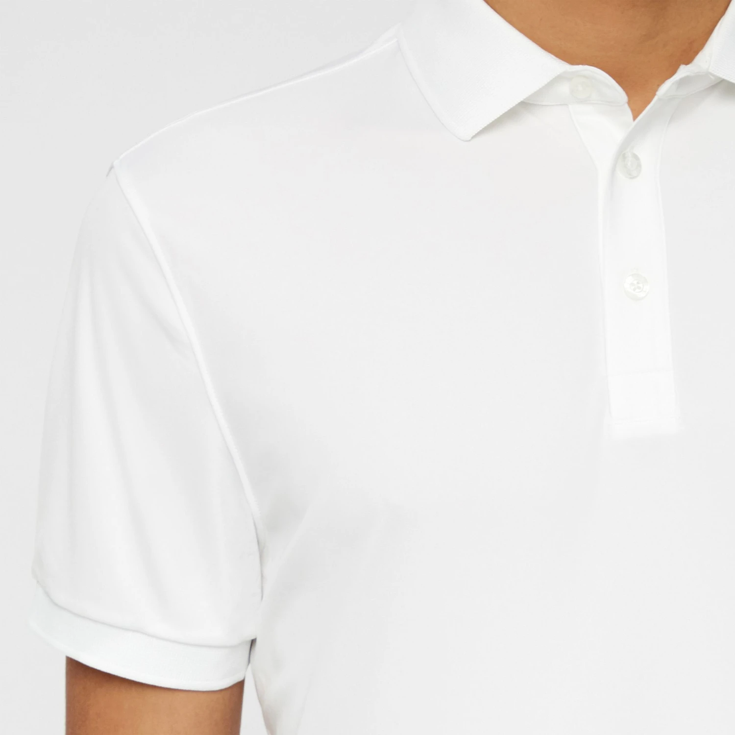 J.Lindeberg Men's Tour Tech Jersey Golf Polo White 7 J.Lindeberg Men's Tour Tech Jersey Golf Polo White - Image 5