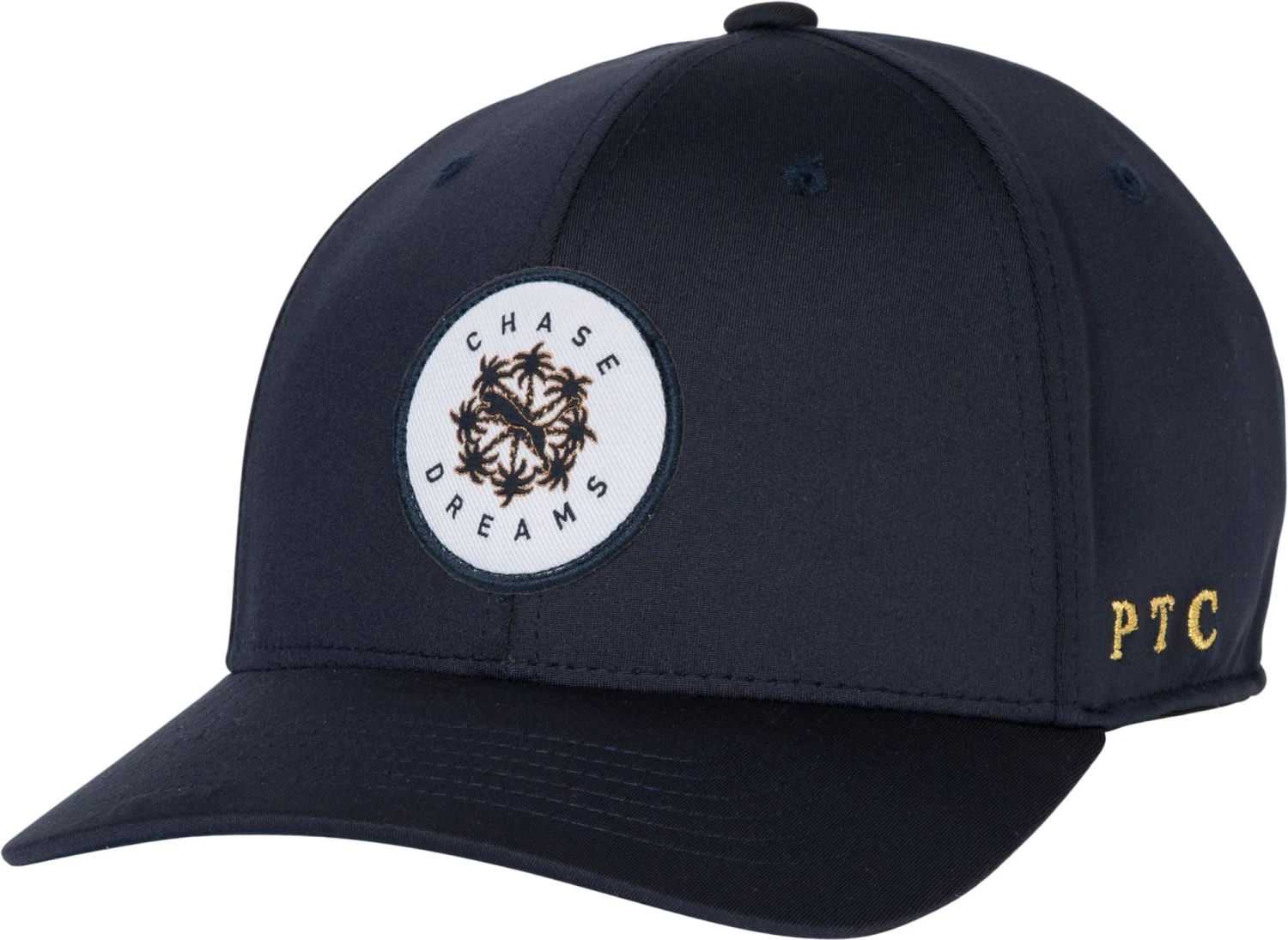 PUMA Men's PUMA X PTC Chase Dreams Snapback Golf Hat Navy/gold 3 PUMA Men's PUMA X PTC Chase Dreams Snapback Golf Hat Navy/gold