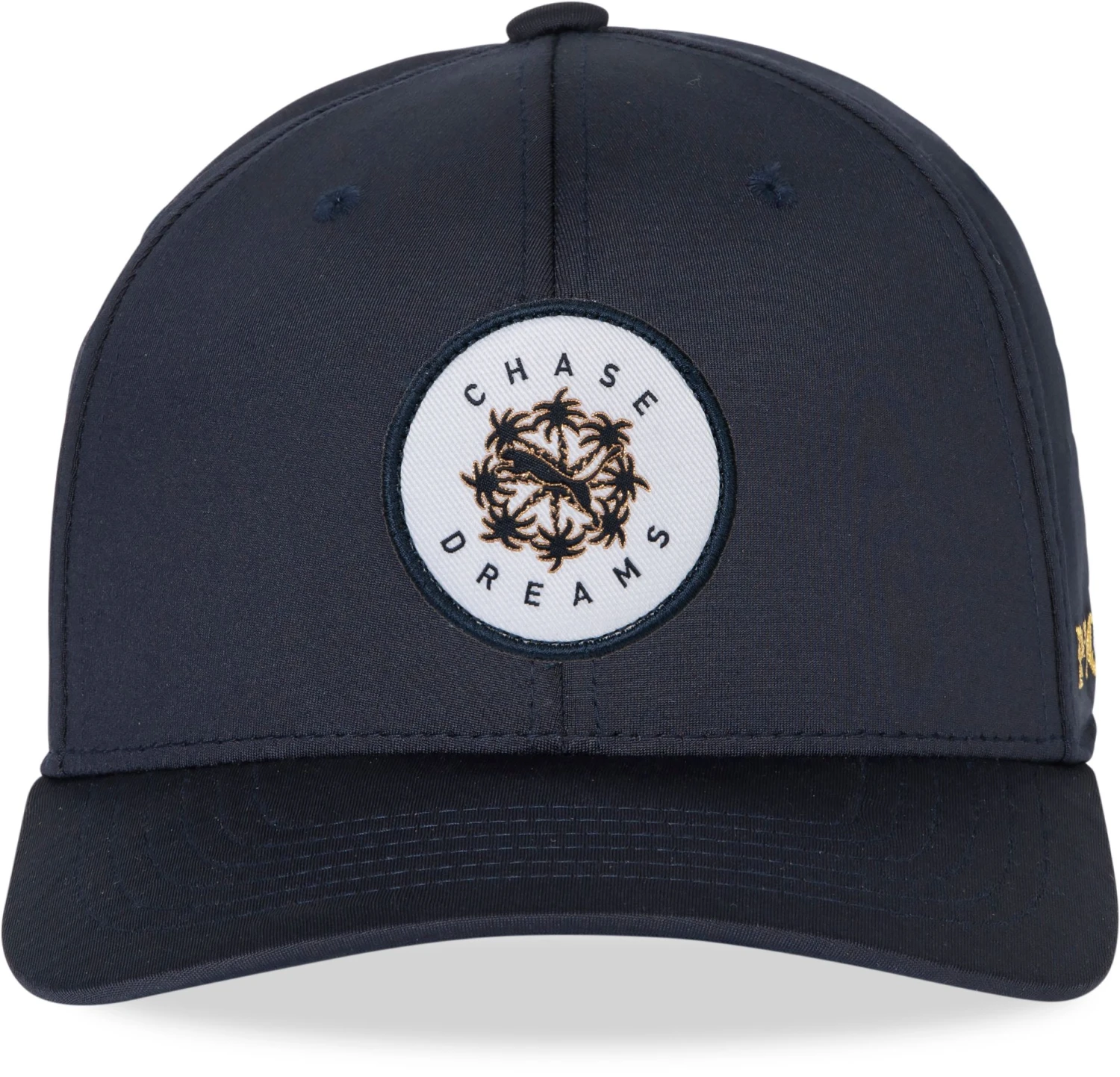 PUMA Men's PUMA X PTC Chase Dreams Snapback Golf Hat Navy/gold 5 PUMA Men's PUMA X PTC Chase Dreams Snapback Golf Hat Navy/gold - Image 3