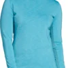 Slazenger Women's UV Long Sleeve Golf Pullover Blue Cove -Golf Apparel Shop unnamed file 10516