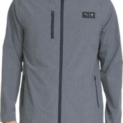 PUMA Men's PUMA X PTC Hooded Golf Jacket Navy Blazer Heather