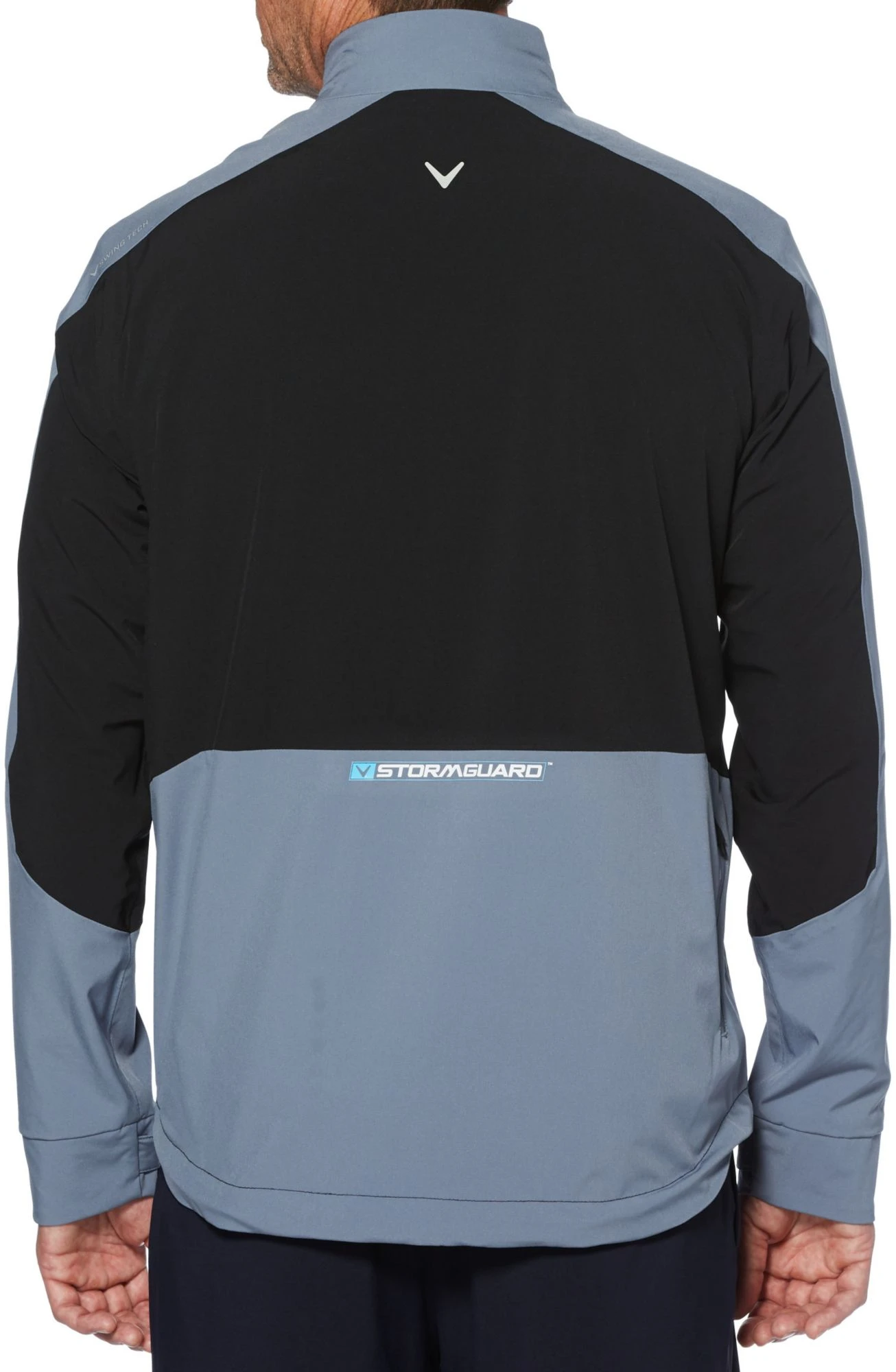 Callaway Men's Full Zip Waterproof Golf Jacket Caviar 4 Callaway Men's Full Zip Waterproof Golf Jacket Caviar - Image 2