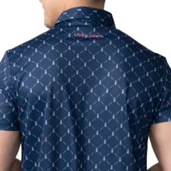 Black Clover Pineapple Express Golf Polo For Men Navy -Golf Apparel Shop unnamed file 10553