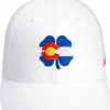 Black Clover Men's Colorado Classic Snapback Golf Hat White -Golf Apparel Shop unnamed file 10562