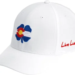 Black Clover Men's Colorado Classic Snapback Golf Hat White -Golf Apparel Shop unnamed file 10564