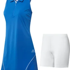 Adidas Women's Perforated Color Pop Golf Dress Glory Blue 19 Adidas Women's Perforated Color Pop Golf Dress Glory Blue -Golf Apparel Shop unnamed file 10597