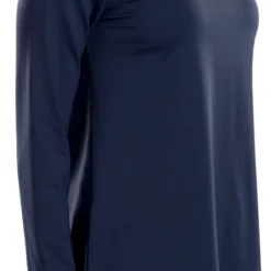 SwingDish Women's Hazel Crew Golf Pullover Navy -Golf Apparel Shop unnamed file 10621