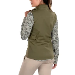 SwingDish Women's Amari Khaki Vest Olive Green 7 SwingDish Women's Amari Khaki Vest Olive Green -Golf Apparel Shop unnamed file 10652