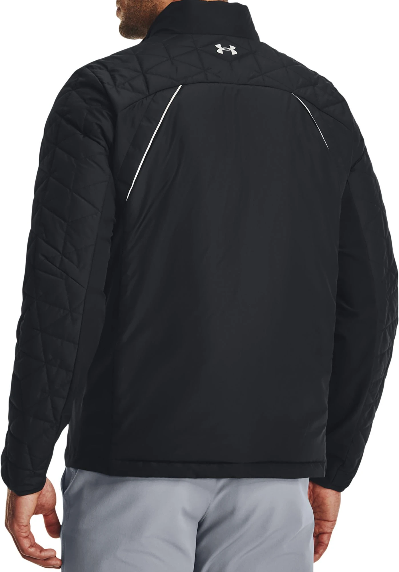 Under Armour Men's ColdGear Reactor Hybrid Golf Jacket Black/black 5 Under Armour Men's ColdGear Reactor Hybrid Golf Jacket Black/black - Image 3