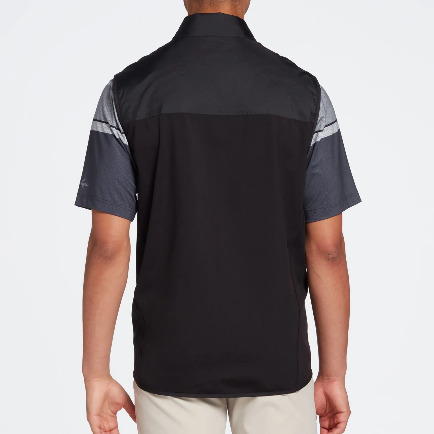 Walter Hagen Men's Quilted Full-Zip Golf Vest Black 5 Walter Hagen Men's Quilted Full-Zip Golf Vest Black - Image 3