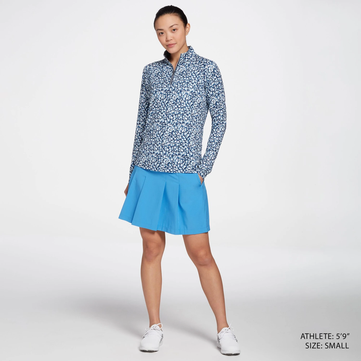 Lady Hagen Women's 17" Pleated Fashion Golf Skort Preppy Blue 4 Lady Hagen Women's 17" Pleated Fashion Golf Skort Preppy Blue - Image 2