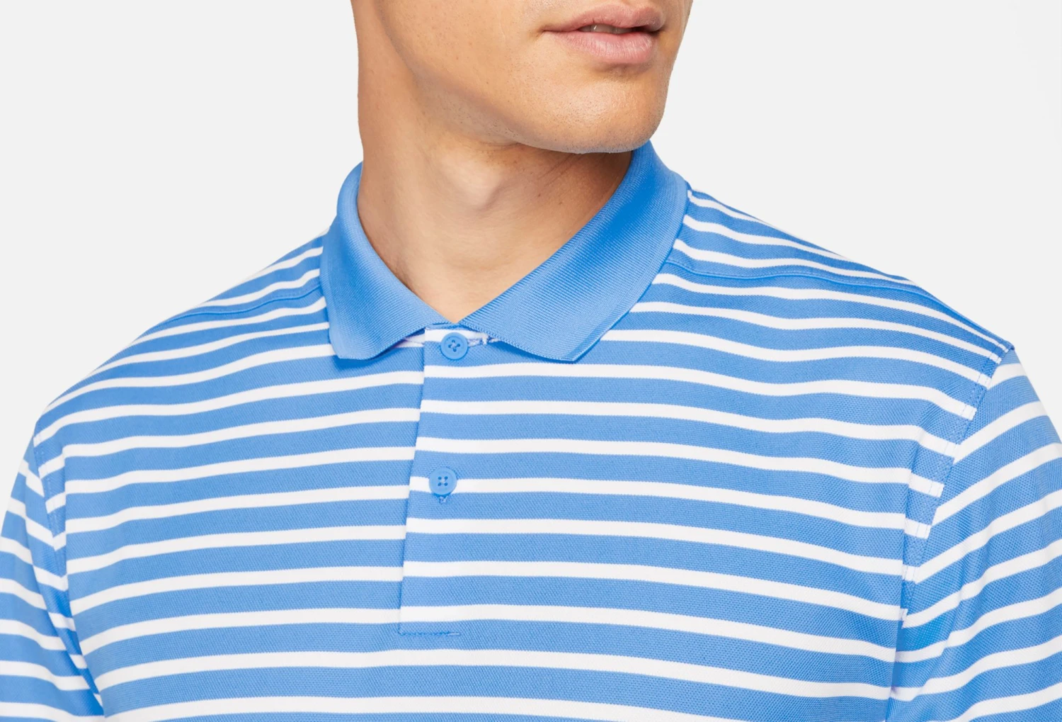 Nike Men's 2022 Dri-FIT Victory Striped Golf Polo University Blue 6 Nike Men's 2022 Dri-FIT Victory Striped Golf Polo University Blue - Image 4