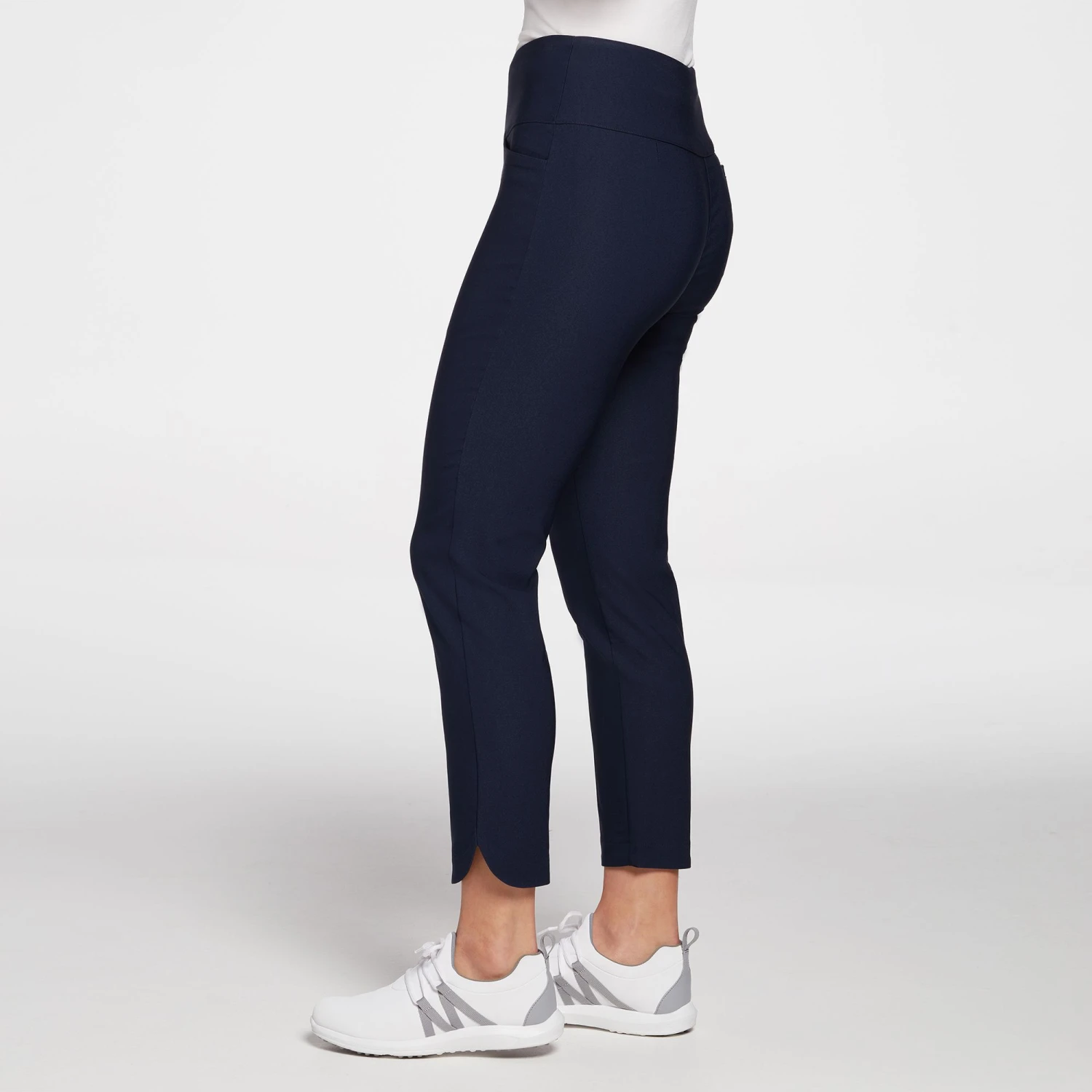 Lady Hagen Women's Tummy Control Pull-On Golf Pants Black 6 Lady Hagen Women's Tummy Control Pull-On Golf Pants Black - Image 4