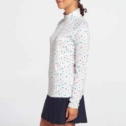 Lady Hagen Women's Printed UV 1/4 Zip Golf Pullover Golf Tee Convo Periwinkle 10 Lady Hagen Women's Printed UV 1/4 Zip Golf Pullover Golf Tee Convo Periwinkle -Golf Apparel Shop unnamed file 1212